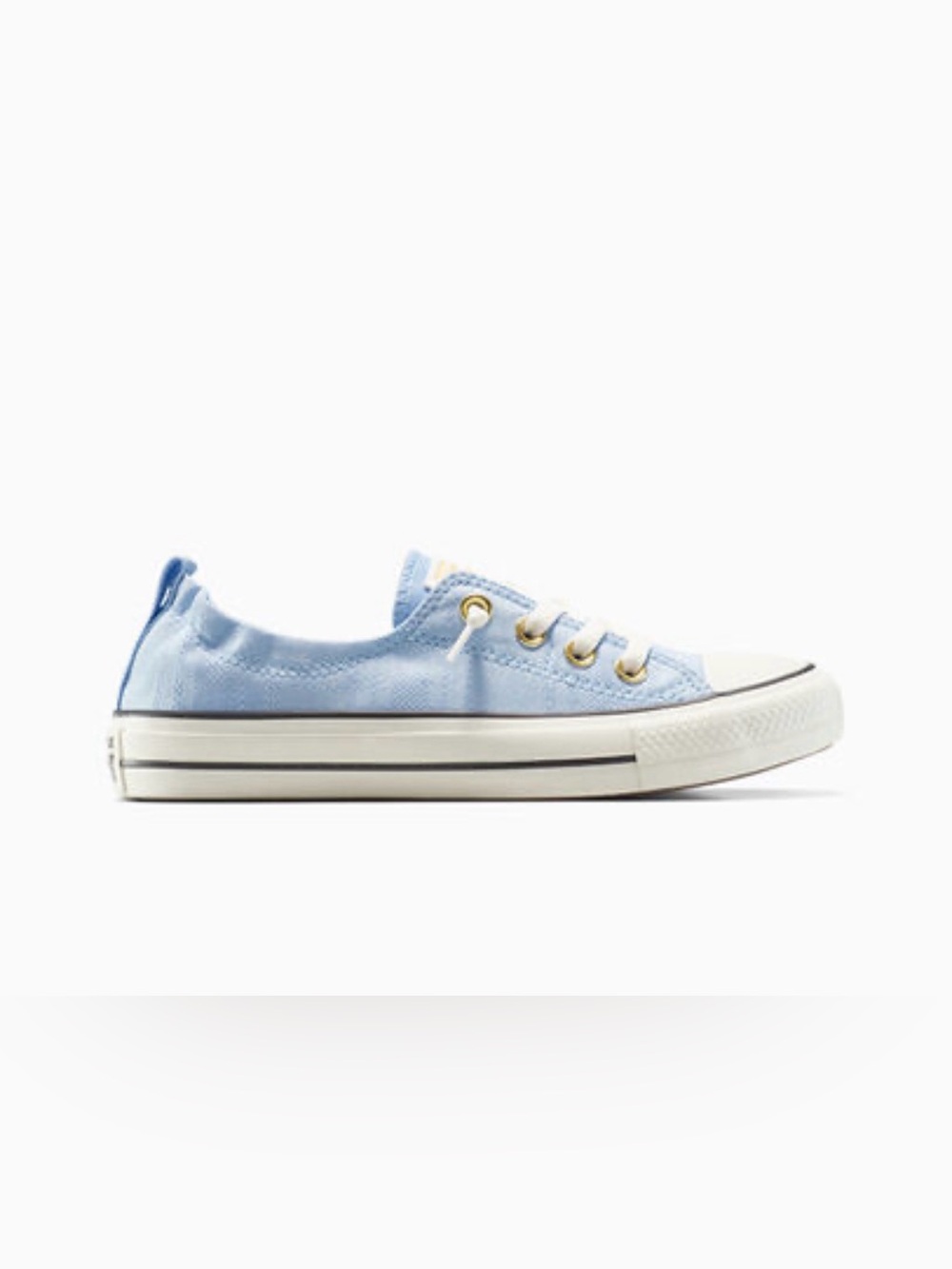 Converse Light Blue Low-Top Canvas Sneakers - Picture 2 of 13
